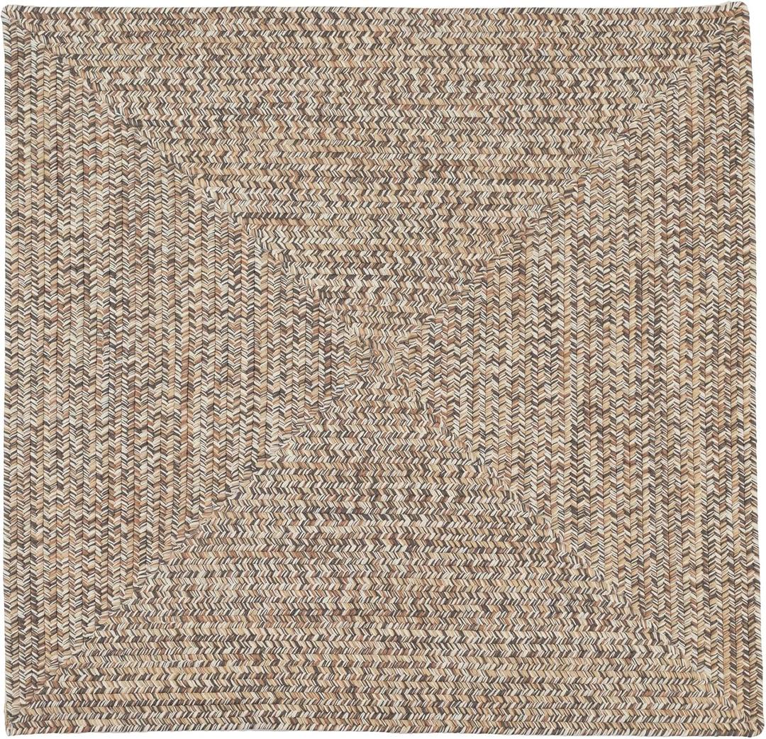 Colonial Mills Siena Multi Braided Rug - Storm Gray 3' Square