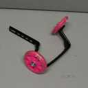 a Pair of Children's Bicycle Riding Flash Silent Training Wheels, Suitable for 12-20 inch Single Speed Bicycles, Pink