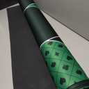 71" x 35" Poker Mat, Green, Modern Style, Non-Slip Rubber Bottom, Water Repellent Surface, Foldable, Easy to Roll Up, Carrying Bag Included, Texas Hold'em Poker Mat, Card Game Essential