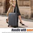 Cosbarn Luggage Sets 5 Piece Suitcases with Wheels, Suitcase Set ABS Hard Case Luggage with Lock Spinner Wheels Durable Travel Luggage