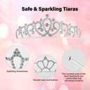 TOBATOBA 50Pcs Tiaras for Women Girls Sparkling Rhinestone Tiaras Bulk Set Princess Crowns for Women Girls Crown Headband for Birthday Party Wedding School Classroom Costumes Proms
