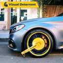 Tevlaphee Wheel Lock - Car Boot Anti-Theft Trailers Wheel Clamp Lock Parking Boot for Cars, Trucks, SUVs, Campers - Upgraded Dual Lock Adjustable Lug Nuts Cover