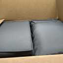 Aoxun Replacement Cushions for Outdoor Furniture, 4-Piece Outdoor Cushions for Patio Furniture, Deep Seat, Waterproof & Fade Resistant Couch Cushion for 4-Seat Patio Conversation Sets, Grey