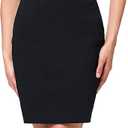 Kate Kasin Women's Stretch Knee Length Pencil Skirts High Waisted Slim Fit Business Casual Skirt L