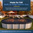 Blue Wave Arctic Armor 16-ft x 25-ft Oval Leaf Net Above Ground Pool Cover