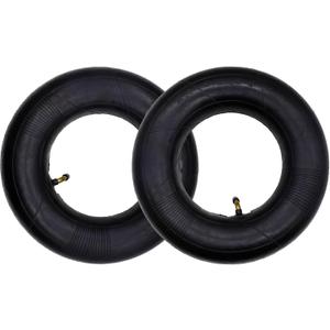 4.10/3.50-6 Replacement Inner Tubes with TR-87 Bent Valve Stem Tubes for Wheelbarrows, Snow Blowers, Wagons, Carts, Hand Trucks, Lawn Mowers, Tractors and More (2/Pack)