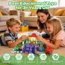 600PCS Magnetic Building Blocks Set, Magnetic Tiles Kids Build Cubes STEM Game Toys, Stacking Building Toys for 3-5 4-6 5-7 6-8 Year Old Boys Girls, Christmas Easter Birthday Gifts for Kids Toddlers