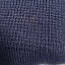 LILLUSORY Women 2 Piece Outfits Sweatsuit Oversized Knit Pullover Sweater Tops Wide Leg Pants Lounge Set (Medium, Navy Blue)