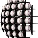 Baseball Display Case Wall Mount, Acrylic Baseball Display Rack, Baseball Holders for Balls, Holds 26 Balls, Great for Collectors to Showcase Autographed (Black)