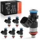 A-Premium 4 Holes Fuel Injectors 0280158233 Compatible with Jeep Grand Cherokee, Wrangler & Dodge Challenger, Charger, Durango, Grand Caravan, Journey & Chrysler Town & Country & Volkswagen, 3.6L