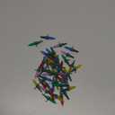 Honoson 60 Pack Christmas Replacement Mini Bulbs 3 V LED String Lights Outdoor Indoor Wide Angle Bulbs for Christmas Tree Garden Home (White Base with Multicolor Bulb)