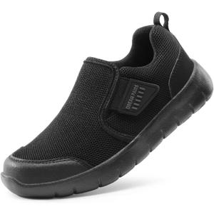 DREAM PAIRS Boys Girls Shoes Kids Slip on Tennis EZ-Ons MightyMovers Running Athletic Barefoot Zero Drop Sports Sneakers, Size 5