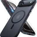 Miracase Magnetic for iPhone Air Case with Screen Protector(Compatible with MagSafe), Slim Thin Translucent Matte Military-Grade Protected Phone Cover for iPhone 17 Air 6.5", Space Black
