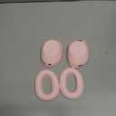 Adhiper 3-in-1 Silicone Case Sweat Covers for Sony WH-1000XM6 Headphones Accessories, XM6 Cover Silicone Ear Pads Covers & Headband Cover & Ear Cups Protector, Washable & Sweatproof - Pink