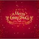 WOLADA Merry Christmas and Happy New Year Photography Backdrop Red Glittery Background Ideal for Christmas Parties Holiday Photo Shoots Family Gatherings Studio Props Festive Decor 10x8FT 11725