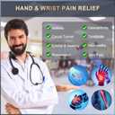 Long Copper Compression Arthritis Gloves for Women & Men, Medical Arm & Hand Compression Gloves, Fingerless Pressuse Gloves, Hand Support Sleeves for Carpal Tunnel, Lymphedema, Hand Pain, Edema, Small