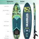 10’6’’ Inflatable Stand Up Paddle Board (SUP) for Adults and Youth with Non-Slip Deck – Complete Accessories Kit, for Fishing, Yoga, Fitness & Family Fun