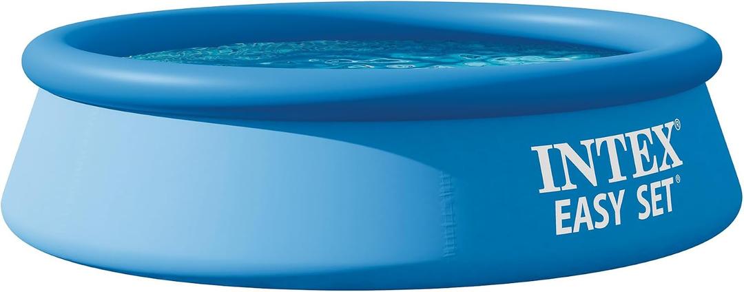 INTEX Easy Set 8 ft x 24in Above Ground Pool, Round Inflatable Swimming Pool, Pump Not Included