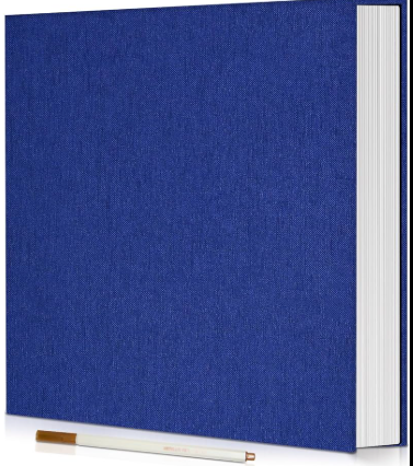 Photo Album Self Adhesive Scrapbook,Large Photo Book for 4x6,5x7,8x10 Pictures,DIY Album for Baby Wedding Family Travel Birthday,with Metallic Pen and Scraper