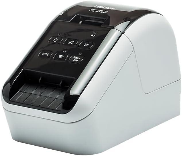 Brother QL-810Wc Professional Printer with USB and WiFi connectivity, Ultra-Fast Printing up to 110 Labels per Minute with Standard Address in Monochrome, Black & Red Printing Available