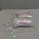 10 Feet by 15 Inch Iridescent White Foil Fringe Garland - Pack of 3 | Metallic Tinsel Banner | Ideal for Parade Floats, Bridal Shower, Wedding, Birthday, Christmas | Wall Hanging Drapes (3)