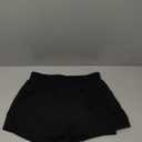Haloumoning Girls Athletic Shorts High Waist Elastic 2 in 1 Running Shorts with Side Pockets 5-14 Years (Black)