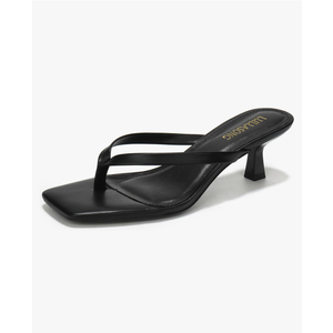 Women's Kitten Heels Sandals Square Open Toe Flip Flop Heels 1.8-2 Inch Heeled Sandals for Women Size 8.5