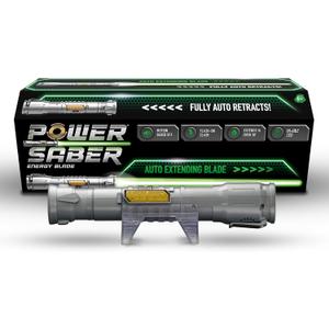Power Saber Energy Blade Green First Ever Automatic Saber Auto Extending & Retracting Saber Extends 35" (90cm) Motion Based SFX Ages 6 and up by Goliath, Medium