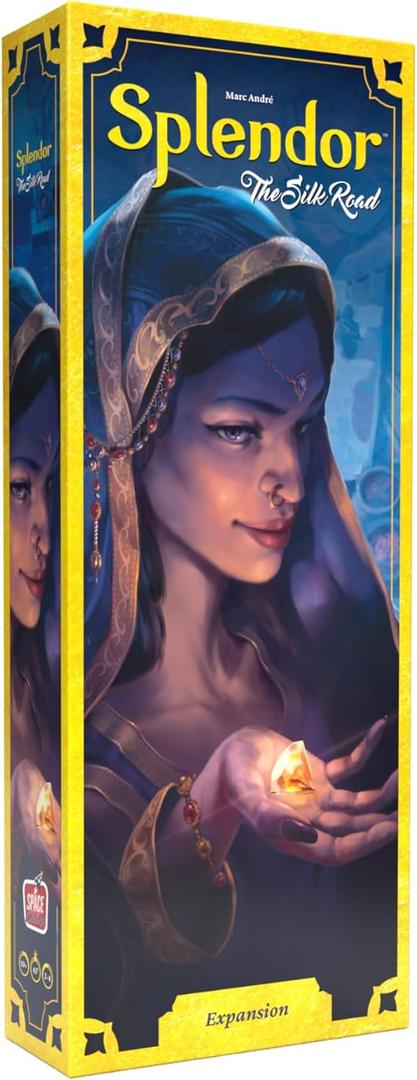 Space Cowboys Splendor The Silk Road Expansion - Explore Trading Posts & Compete for City Tiles! Strategy Game for Kids & Adults, Ages 10+, 2-4 Players, 45 Minute Playtime, Made