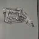 1" FNPT Fuel Nozzle, 15/16" Curved Spout Manual Fuel Nozzle with Hook and Swivel, Automotive Gas Pump Nozzle, Max Pressure 50 PSI, Used for Diesel Gasoline Kerosene