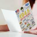 3 x Funny 80th Birthday Card, Happy 80th Birthday Gifts for Women Men, Unique 80 Year Old Birthday Decorations for Him Her, 1945 Birthday Card for Grandma Grandpa (BX159)