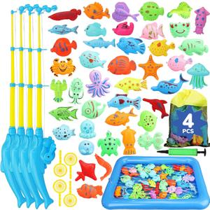 TOY Life Magnetic Fishing Game for Kids 3-5 with Toddler Fishing Poles, Magnetic Poles Game are Designed for Little Hands, Bath Toys for Kids Ages 4-8 TOY Life Magnetic Fishing Game for Kids 3-5 with Toddler Fishing Poles, Magnetic Poles Game are Designed for Little Hands, Bath Toys for Kids Ages 4-8