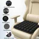Sodurue Travel Cushion Airplane Seat,Airplane Cushion for Long Flight,Press-Type Inflatable Wheelchair Seat Cushion,42 Airbags for Car,Office,Stadium,Ergonomic Comfort Support Pressure Relief-Black