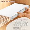 Wire Rack Covers for Shelves, 34*16 inch Wires Shelf Ccover, Shelfs Covers for Wire Shelving, Easy to cut Install Wires Shelf 0.31-inch Thick Moisture Durable Shelfs Liner for Kitchen, Pantry White