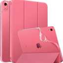 MoKo Case for New iPad (A16) 11th Generation 2025/ 10th Generation 2022, iPad 11 inch/ 10.9 inch Case with Soft TPU Translucent Frosted Back Cover, Auto Wake/Sleep, Support Touch ID, Watermelon