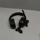 Trucker Bluetooth Headset, Wireless Headsets with Noise Cancelling Microphone, 50+Hrs HD Talktime Bluetooth Headphones with Detachable Earpad/Single+Dual Mode for Office/Driving/Home (Black)