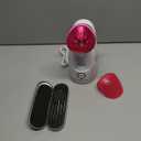 Amconsure Facial Steamer - Nano Ionic Face Steamer Warm Mist Steamer for Home Sauna SPA, Humidifier for Face Steamer for Deep Cleaning Unclogs Pores Sinuses - Bonus 5 Piece Stainless Steel Skin Kit (A-rose Red)