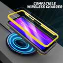 URBANITE for Samsung Galaxy A03S Case, Military Grade Dual Layer Shockproof Protective Cover Case with Screen Protector and Kickstand (Yellow)