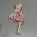 15" Bunny Stuffed Animal for Girls, Plush Toy Doll -Wearing Pink Plaid Dress,Cute Doll Set Dress Up for 3 4 5 Year Old Girl - Gift for Little Girl, Birthday, Easter,Christmas