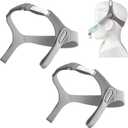 2 Packs Replacement Headgear for Nuance Pro CPAP Gel Nasal Pillow Mask Closed Edges Headgear Strap Compatibility with Nuance Pro(Without Nasal Pillow Frame)
