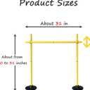 Adjustable Agility Hurdles, Soccer Training Poles, Dog Agility Jumps and Weave Equipment for Indoor and Outdoor Use, 2.6 FT