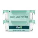 ELLO Leak-Proof GlassMeal Prep 800ml 4 piece set