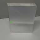 Slanted Back Acrylic Sign Stands 8 x 10, Clear Tabletop Display, Plastic Paper Sign Holder for Office, Home, Restaurant (6 Pack)