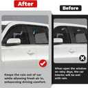 Canvcle Window Visors Rain Guards for 2023-2025 2026 Honda Pilot LX Sport EX-L TrailSport Touring Elite Accessories, Outside-Mount Tape-On Side Window Wind Deflectors Vent Visors Shades Rainproof 4PCS