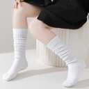 Slouch Socks Girls Scrunch Socks Kids Knee High Socks Soft Warm Stacked Boot Socks 2/3 Pairs