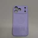 Miracase Magnetic for iPhone 17 Pro Max Case, Compatible with MagSafe, Integrated Silicone Camera Control Cover, 3.0mm Thicken Shockproof Drop Protection Phone Case for 17 ProMax, Light Purple