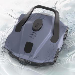Wireless Swimming Pool Cleaning Robot, with A Battery Life of 130 Minutes and A Maximum Coverage Area of 1,076 Square Feet, is Suitable for Underground Swimming Pools