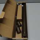 5/8 Diameter Bronze Curtain Rods 30-90 Inch, for 30-84 Inch Windows, Adjustable Splicing Antique Bronze Curtain Rods for Windows with Brackets, Window Rod Long Small Dark Brown Curtains Rod