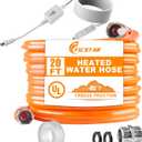 20FT Heated Water Hose for RV, Heated Drinking Water Hose Antifreeze to -45F, Water Heater Thermostat with Self-regulating Function, 5/8" I.D. with 3/4" GHT Adapter, Lead and BPA Free,No Odor