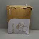 Portable Baby Swing, Pink Electric Infant Swing with 5 Speed Levels, 6 Songs & Timer  Battery-Powered Only (No Batteries Included) Pink and White